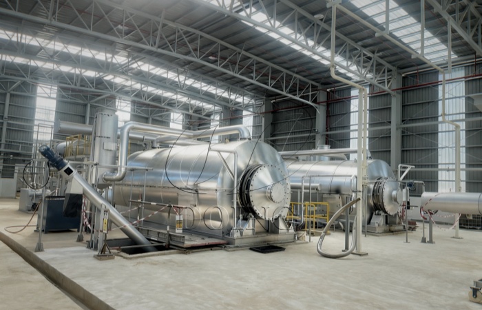 DOING semi-continuous oil sludge pyrolysis unit