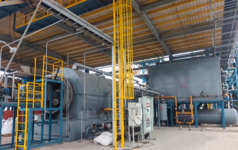 DOING 15-Ton Batch Oil Sludge Pyrolysis System Installed for China Client's Hazardous Waste Treatment project