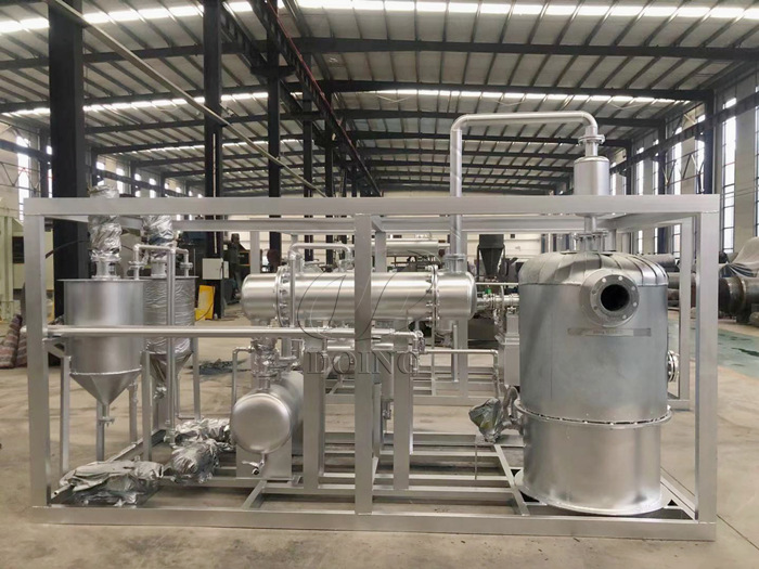 DOING fabricated pyrolysis oil refinery machine DOING waste recycling to fuel oil machine