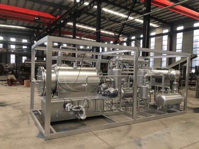 DOING fabricated plastic pyrolysis machine DOING plastic recycling to fuel oil machine