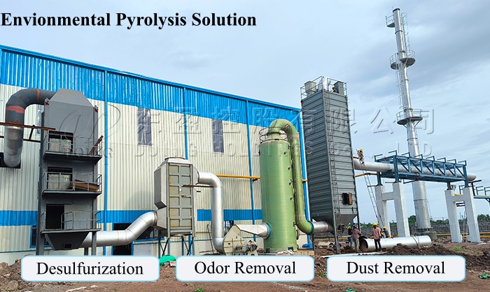 Environmental pyrolysis plant