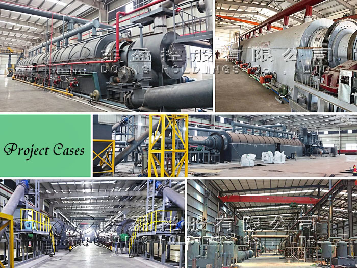 continuous waste tire pyrolysis plant