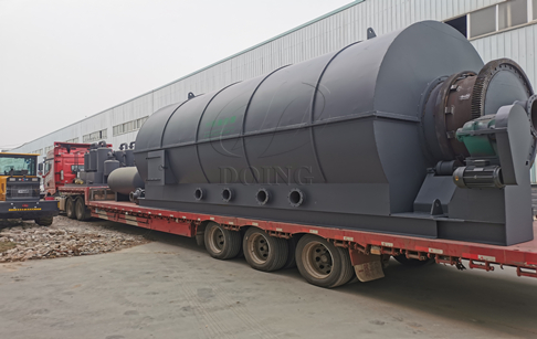 Waste tire pyrolysis plants and pyrolysis oil to diesel refinery plant were delivered from Doing factory to Ghana!