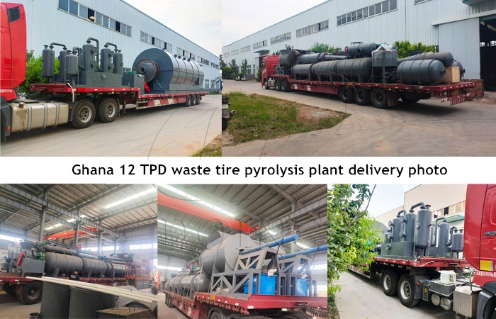 waste tyre recycling pyrolysis machien