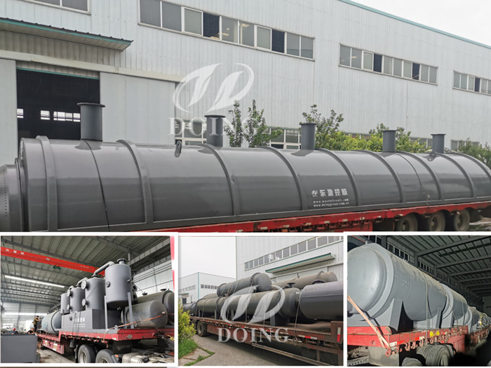 automatic waste tires pyrolysis plant