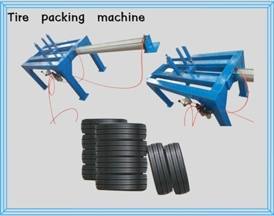 An Australian customers order a set of tyres packing machine from DOING company