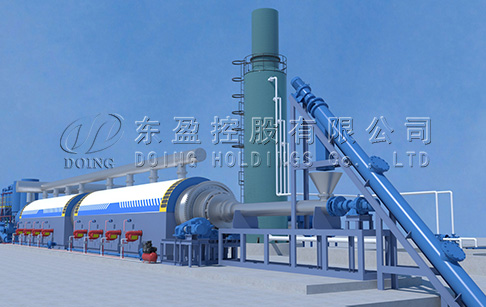 2 sets of 15TPD Semi-continuous waste oil sludge pyrolysis plants were delivered from DOING Factory to Anhui, China