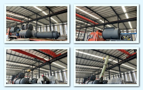 18TPD waste tyres/plastic pyrolysis plant was delivered to Xinjing