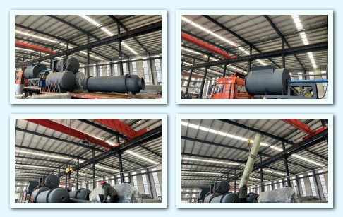 18TPD waste tyres/plastic pyrolysis plant was delivered to Xinjiang