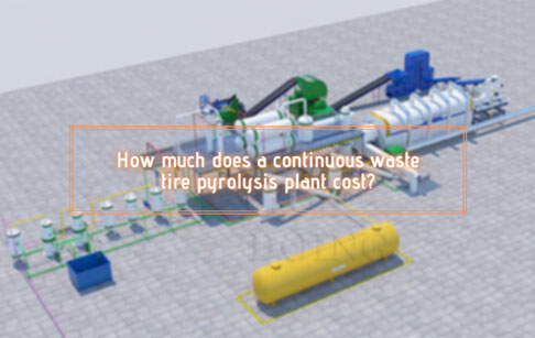 How much does a continuous waste tire pyrolysis plant cost?