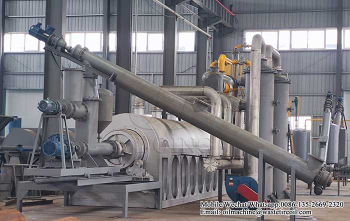 continuous waste plastic to oil plant