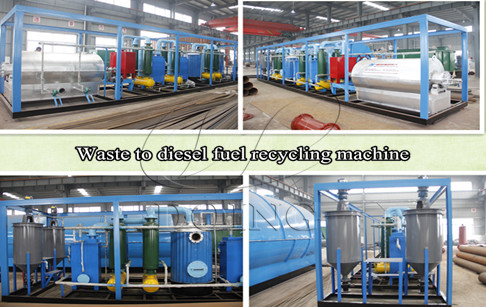 500kg/d waste tire/plastic pyrolysis plant and waste oil to diesel distillation plant installed in Australia