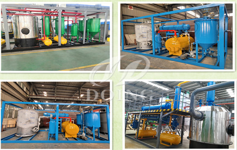 Philippine customer purchased one set of 3TPD Plastic/tyre pyrolysis oil distillation plant from DOING company!