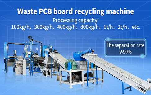 What machinery is required for separate e waste into metal and resin fiber?