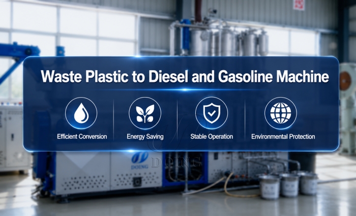 DOING fully continuous plastic to diesel and gasoline integrated machine